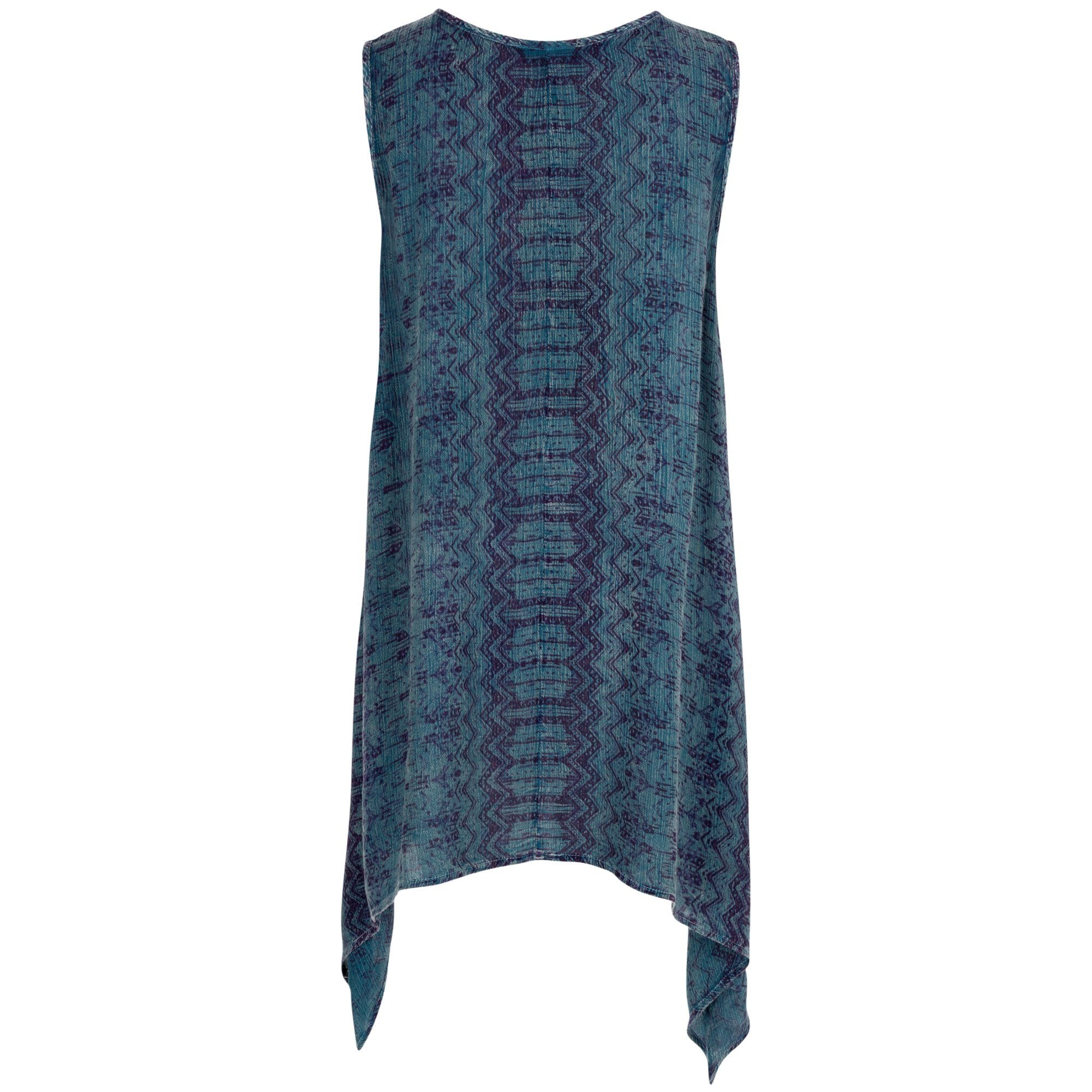 Center Lane Embroidered Sleeveless Tunic - Aaria Tees Aaria Tees