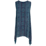 Center Lane Embroidered Sleeveless Tunic - Aaria Tees Aaria Tees