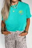 Mint Green LAKE DAYS Double Side Printed Vacation T Shirt - Aaria Tees Aaria Tees