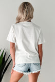 White Bow Cherry AMERICA Graphic Crewneck Patriotic T Shirt Aaria Tees