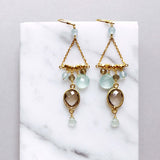 Smoky Quartz Chandie Earrings Aaria Tees