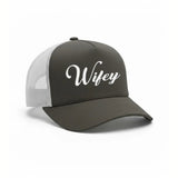 Embroidered Wifey Trucker Hat – Classic Mesh Cap for Wedding or Anniversary - Aaria Tees Aaria Tees