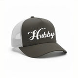 Embroidered Hubby Trucker Hat – Classic Mesh Cap for Wedding or Anniversary - Aaria Tees Aaria Tees