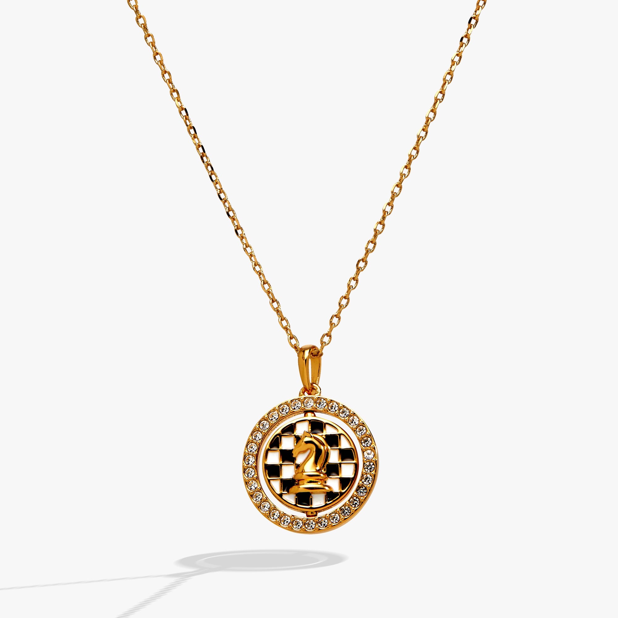 'Always Think One Move Ahead' Chess Spinner Pendant - Aaria Tees Aaria Tees