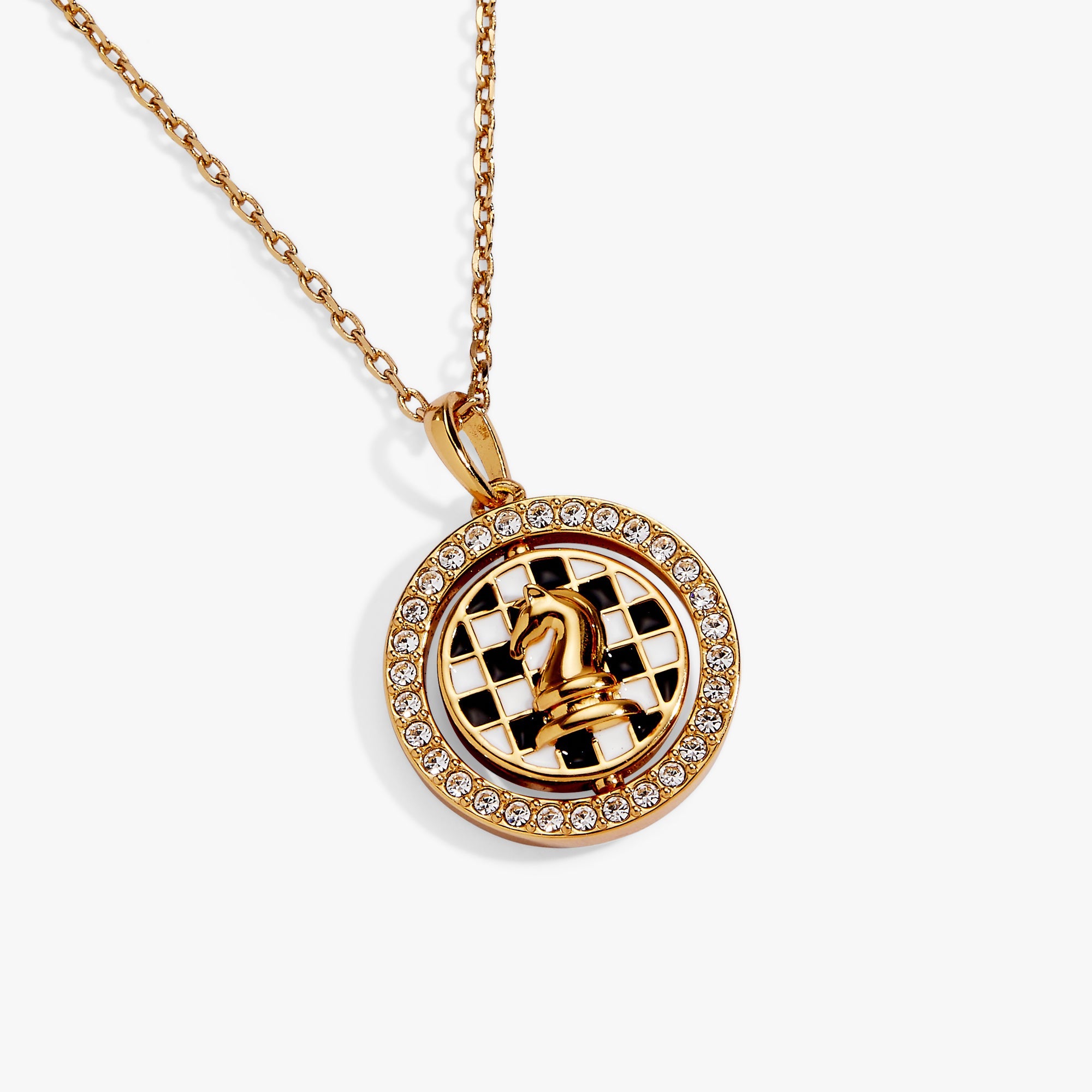 'Always Think One Move Ahead' Chess Spinner Pendant - Aaria Tees Aaria Tees