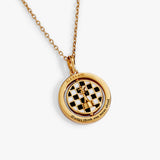 'Always Think One Move Ahead' Chess Spinner Pendant - Aaria Tees Aaria Tees