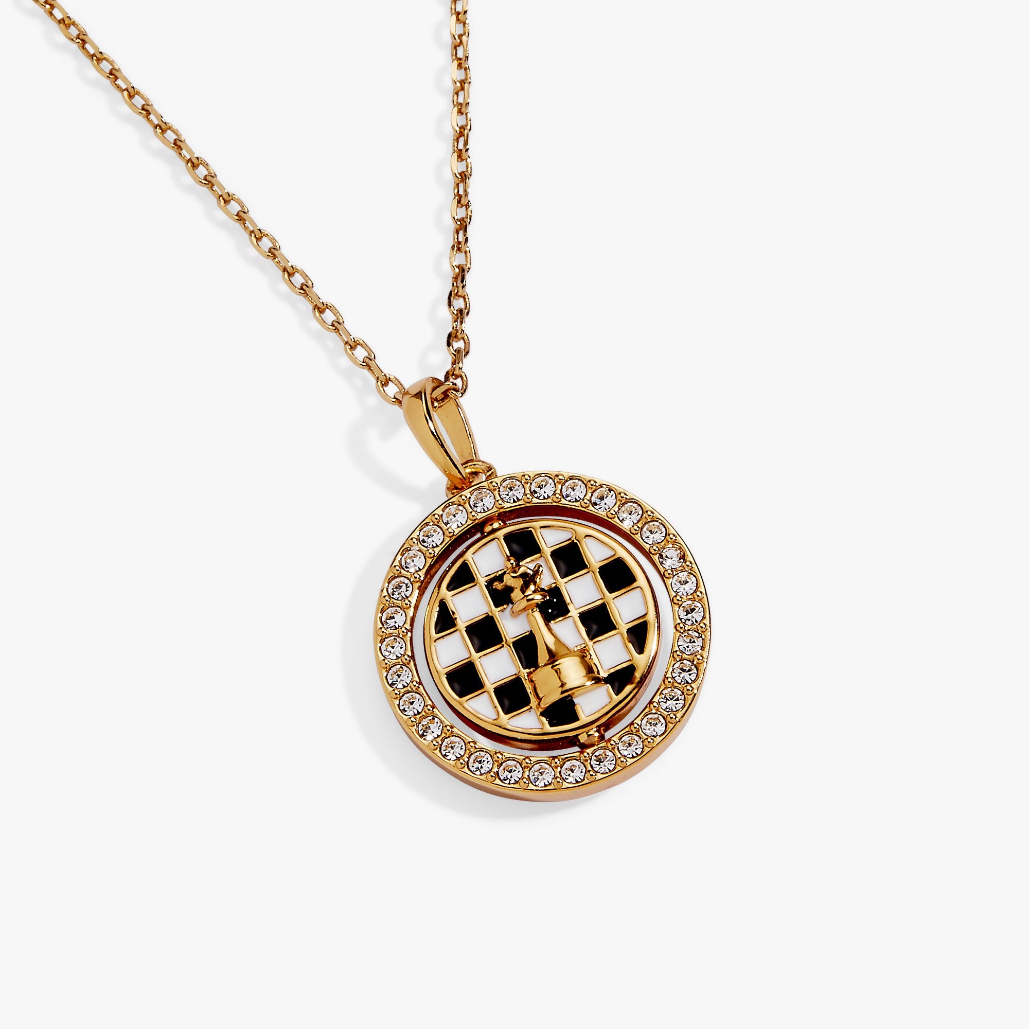 'Always Think One Move Ahead' Chess Spinner Pendant - Aaria Tees Aaria Tees