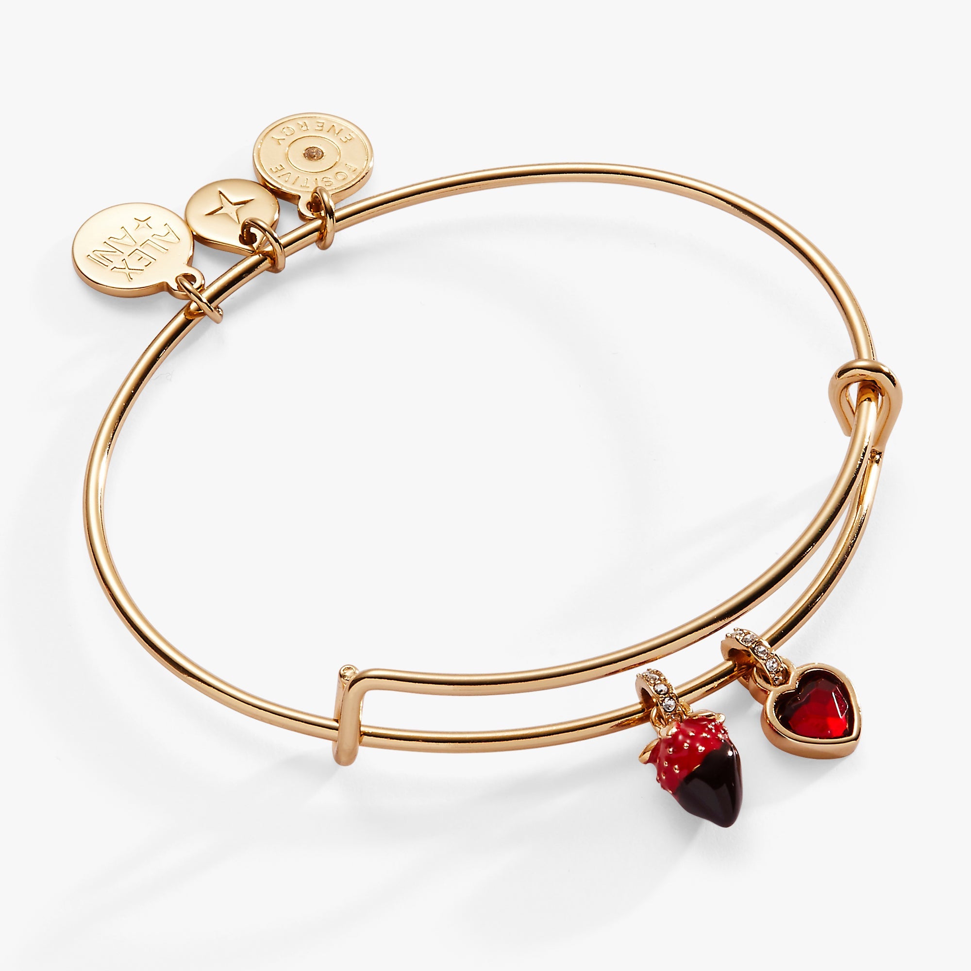 Chocolate-Covered Strawberry Duo Charm Bangle - Aaria Tees Aaria Tees