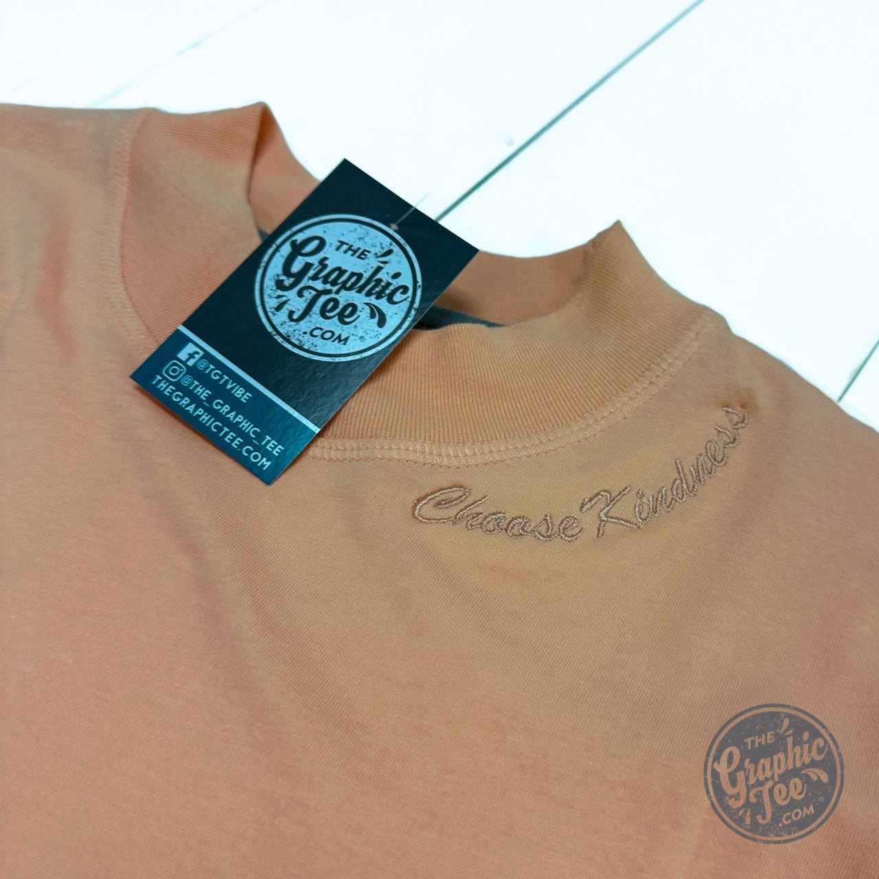 Choose Kindness Waist Length Crop Tee - Aaria Tees Aaria Tees