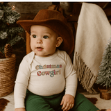 long sleeve graphic bodysuit | christmas cowgirl - Aaria Tees Aaria Tees