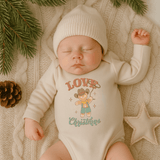 long sleeve graphic bodysuit | christmas lasso - Aaria Tees Aaria Tees