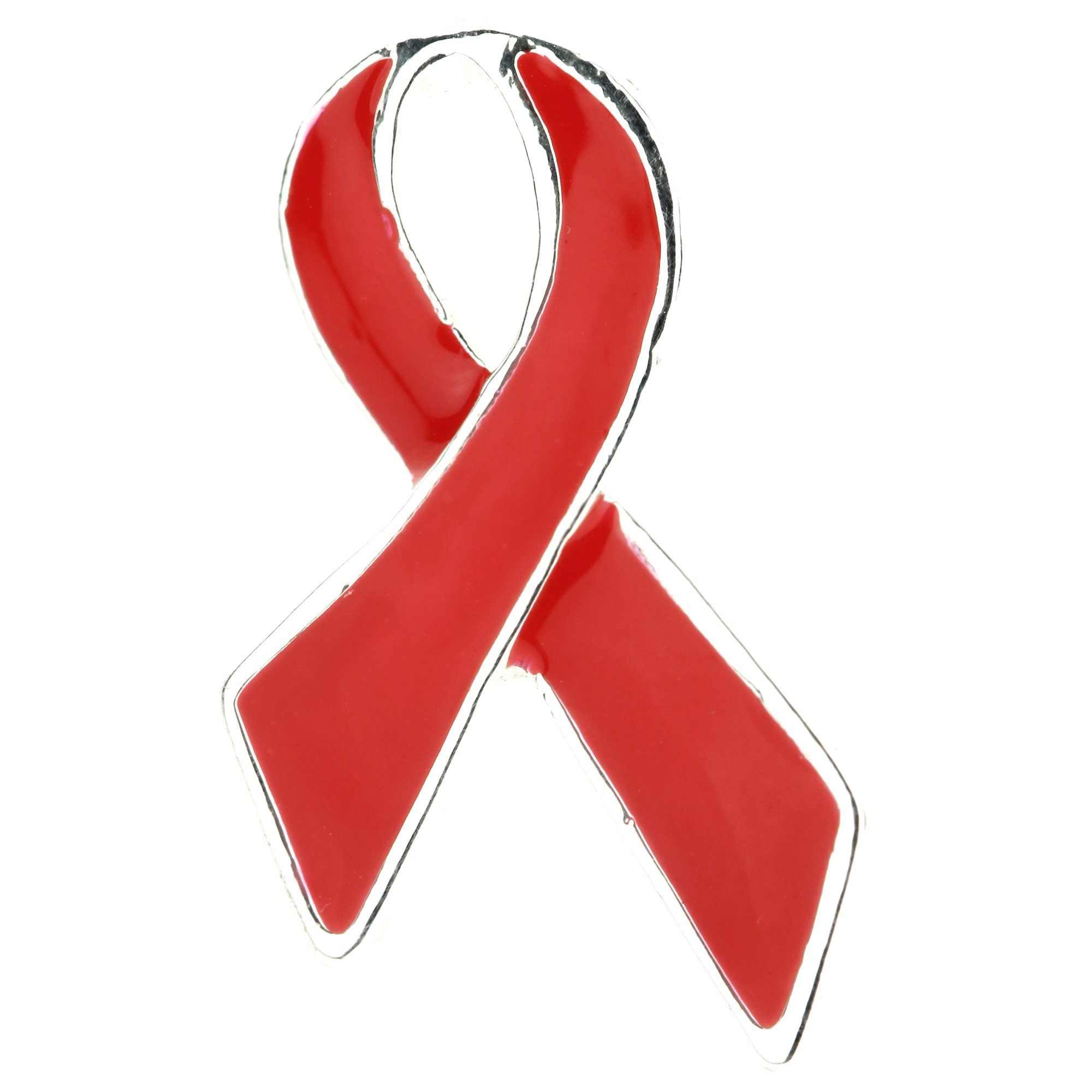 Classic Red Ribbon Lapel Pin - Aaria Tees Aaria Tees