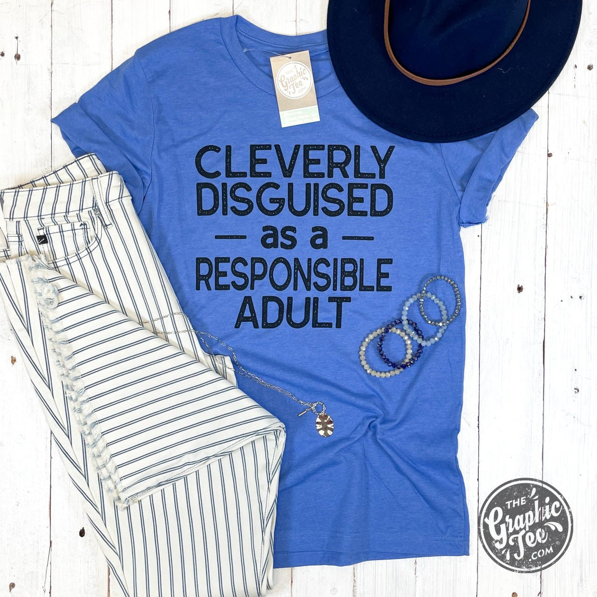 Cleverly Disguised as a Responsible Adult Tee - Aaria Tees
