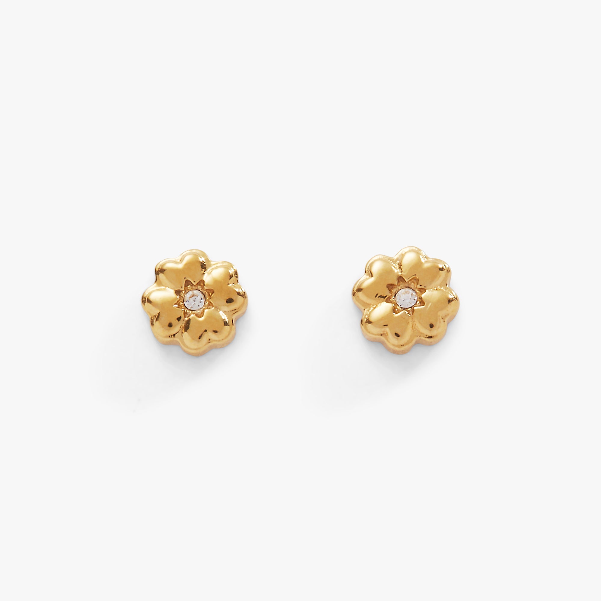 Four-Leaf Clover Mini Stud Earrings - Aaria Tees Aaria Tees