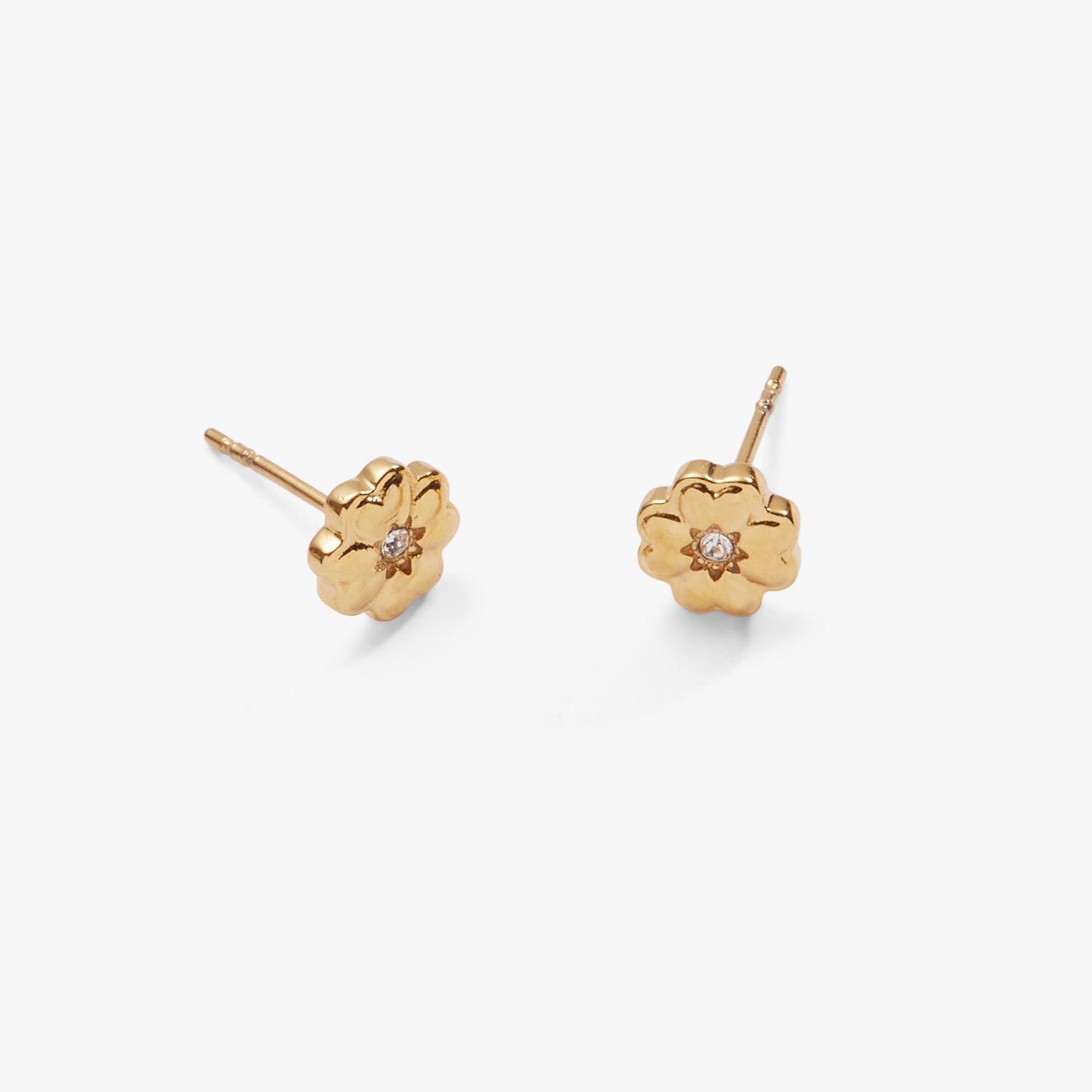 Four-Leaf Clover Mini Stud Earrings - Aaria Tees Aaria Tees