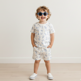 Organic Tee & Shorts Set - Coastal - Aaria Tees Aaria Tees