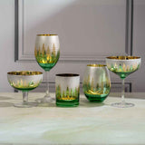 Green Pine Tree Stemless Wine Glasses Aaria Tees