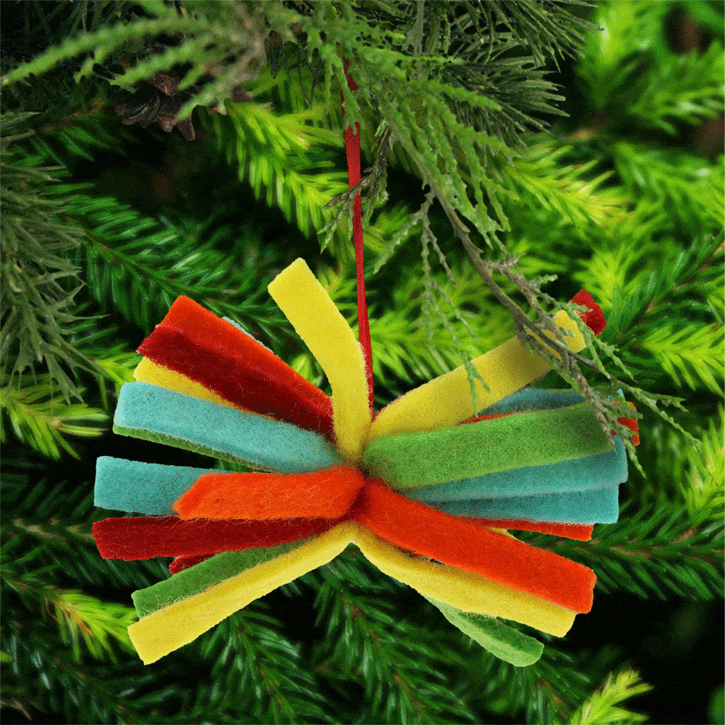 Color Burst Felt Ornament - Aaria Tees Aaria Tees