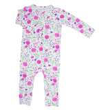 Sweet Purple Flowers Convertible Romper Aaria Tees
