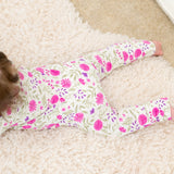 Sweet Purple Flowers Convertible Romper Aaria Tees