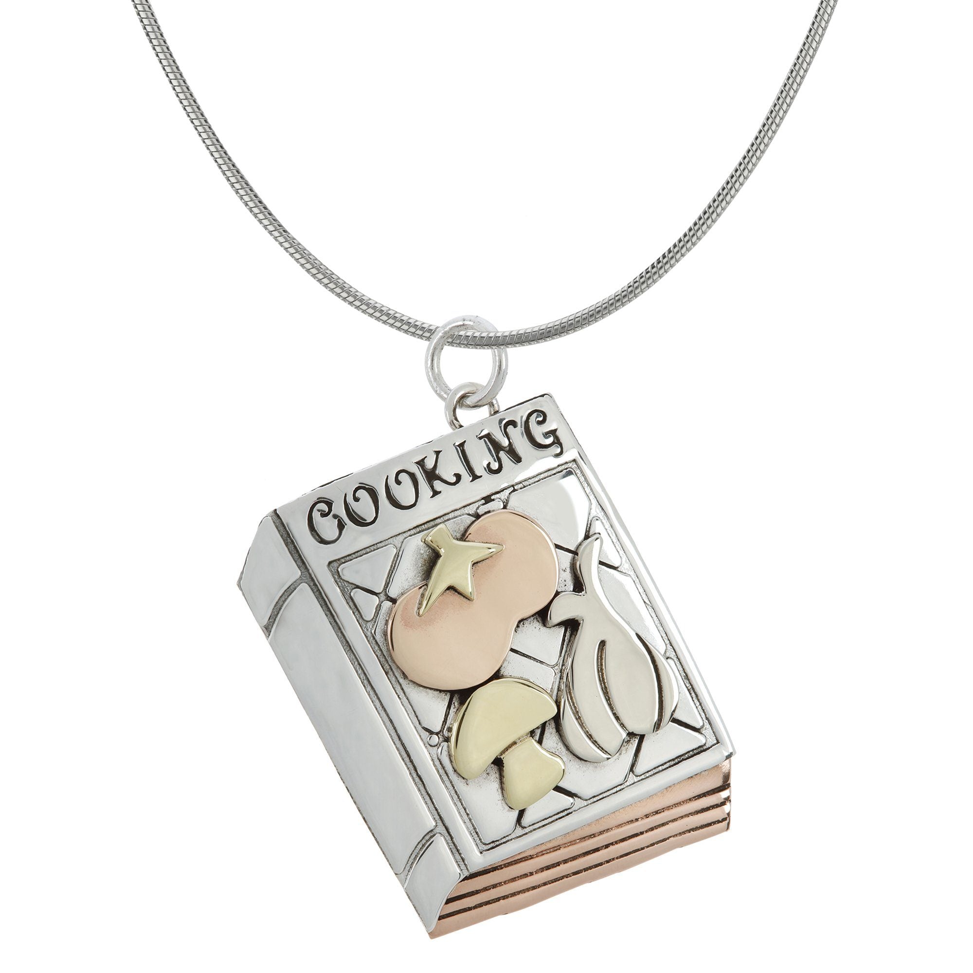 Cookbook Sterling Necklace - Aaria Tees Aaria Tees