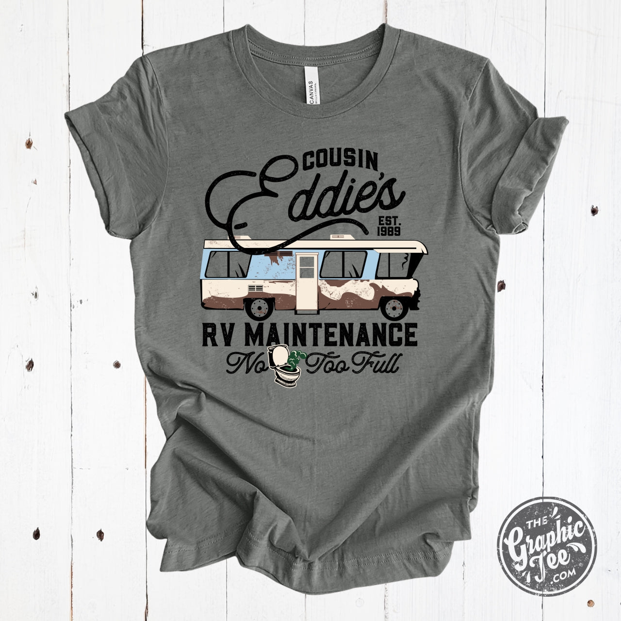 Cousin Eddie's RV Maintenance Deep Heather Short Sleeve Tee - Aaria Tees Aaria Tees