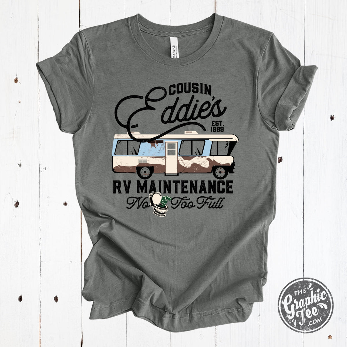 Cousin Eddie's RV Maintenance Deep Heather Short Sleeve Tee - Aaria Tees