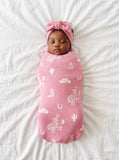Cowgirl Jacquard Knit Baby Blanket - Aaria Tees Aaria Tees