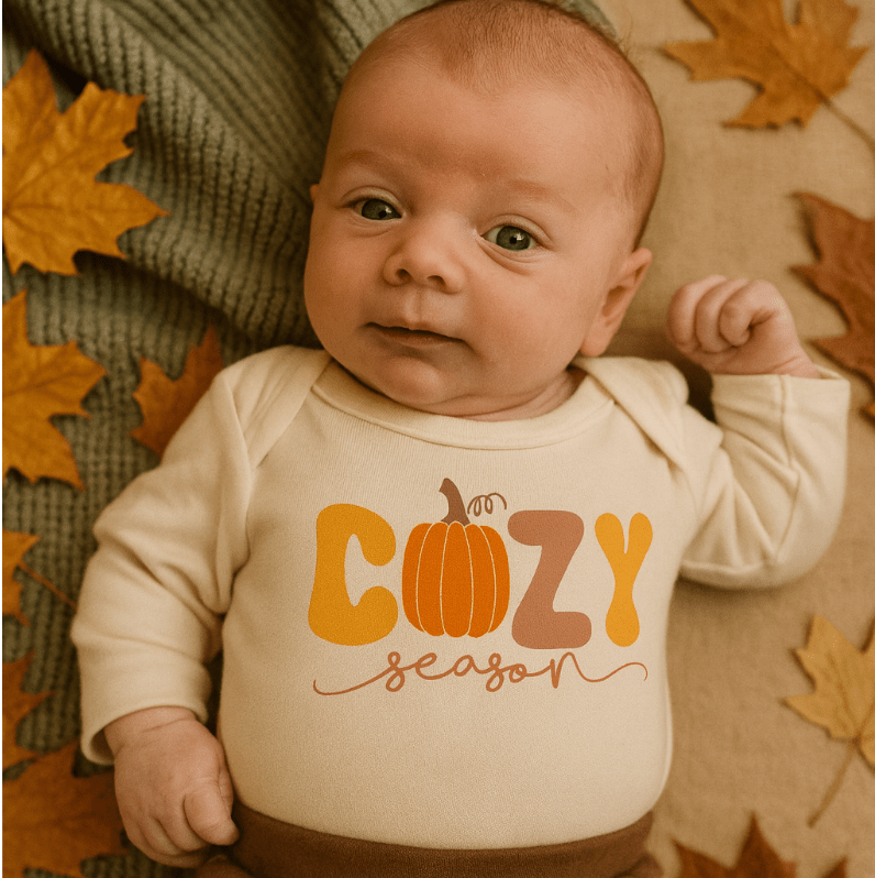 graphic bodysuit | cozy season (long sleeve) - Aaria Tees Aaria Tees