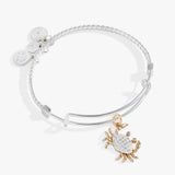 Textured Crab Charm Bangle - Aaria Tees Aaria Tees