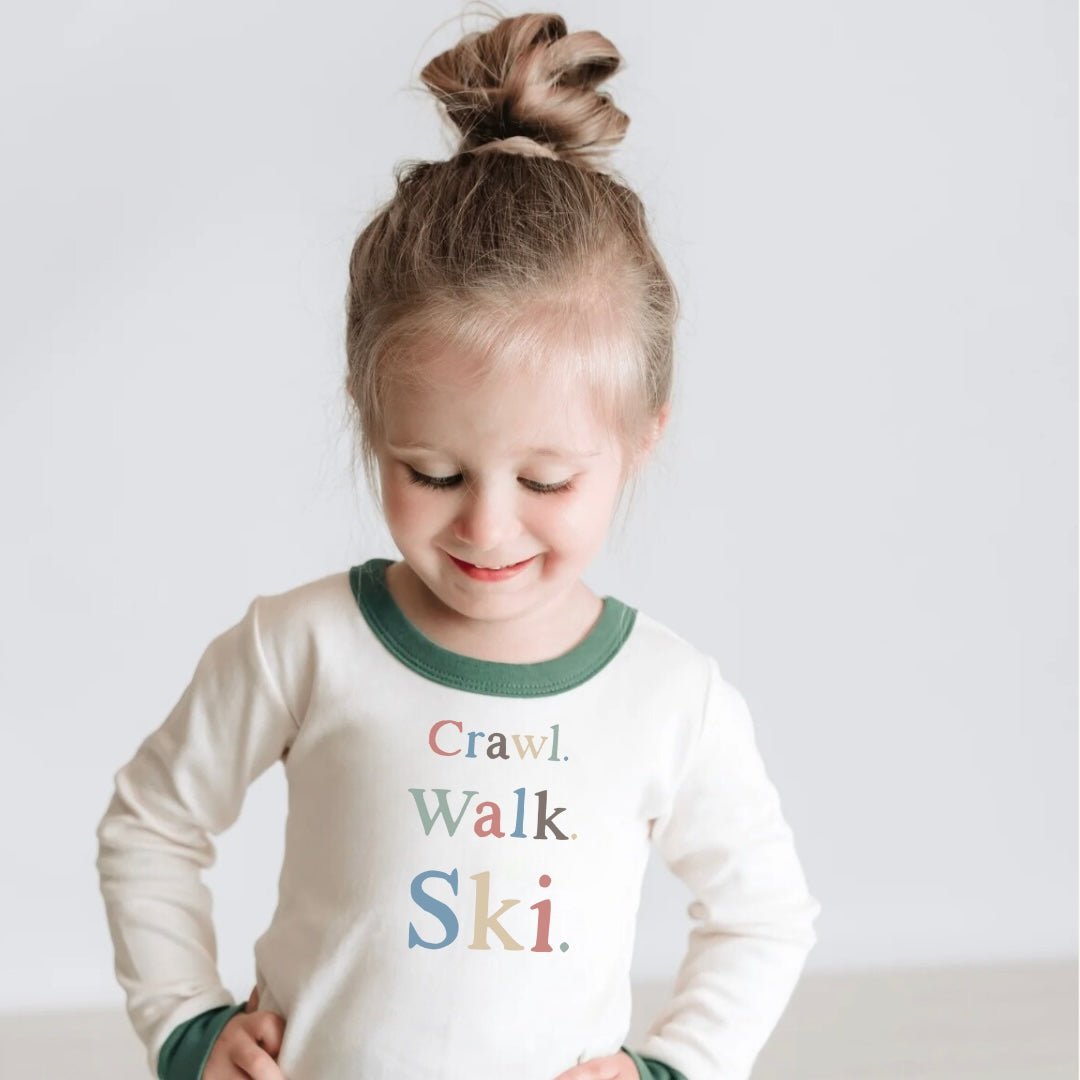 pajamas |crawl walk ski - Aaria Tees Aaria Tees