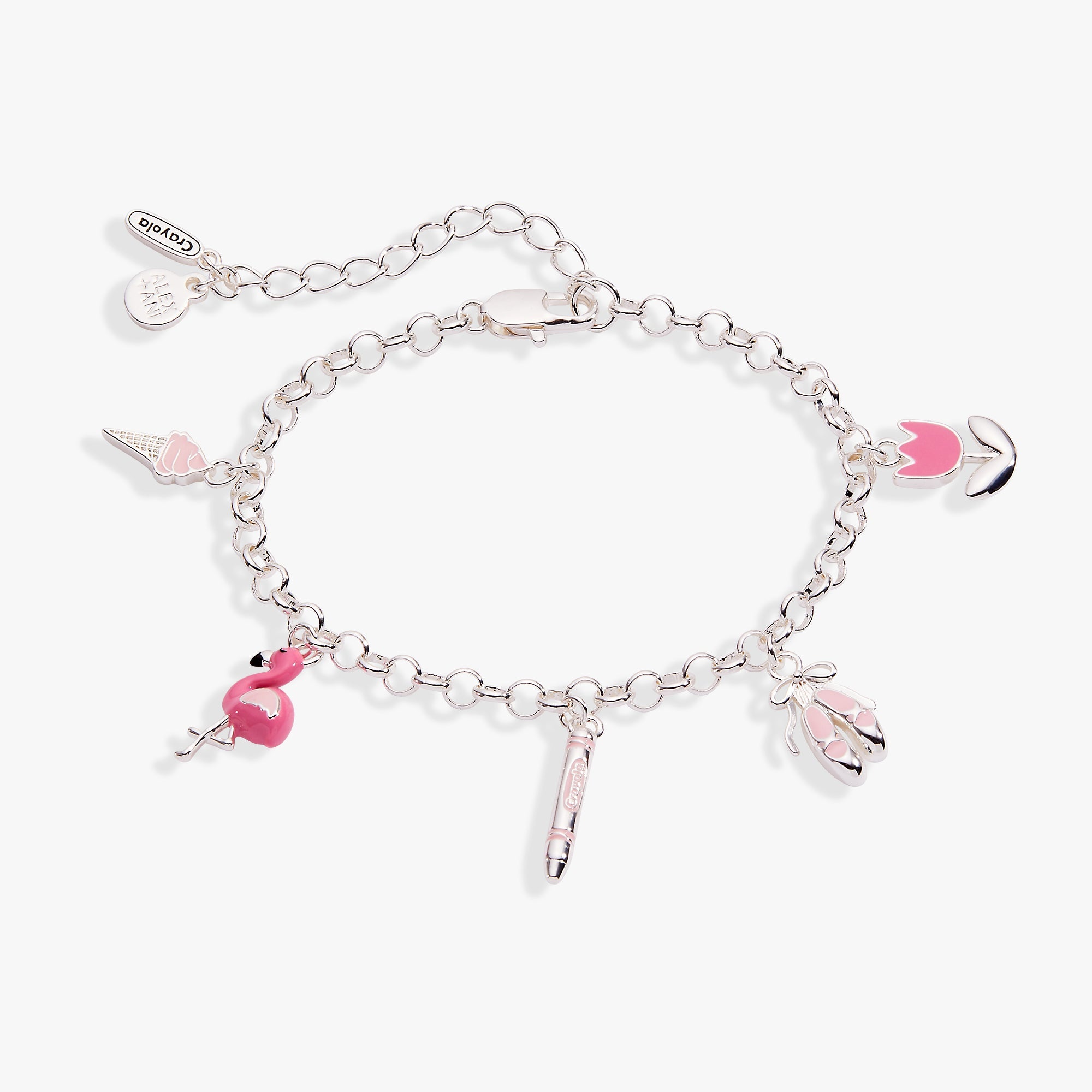 Crayola Fan Favorites Tickle Me Pink Charm Bracelet - Aaria Tees Aaria Tees