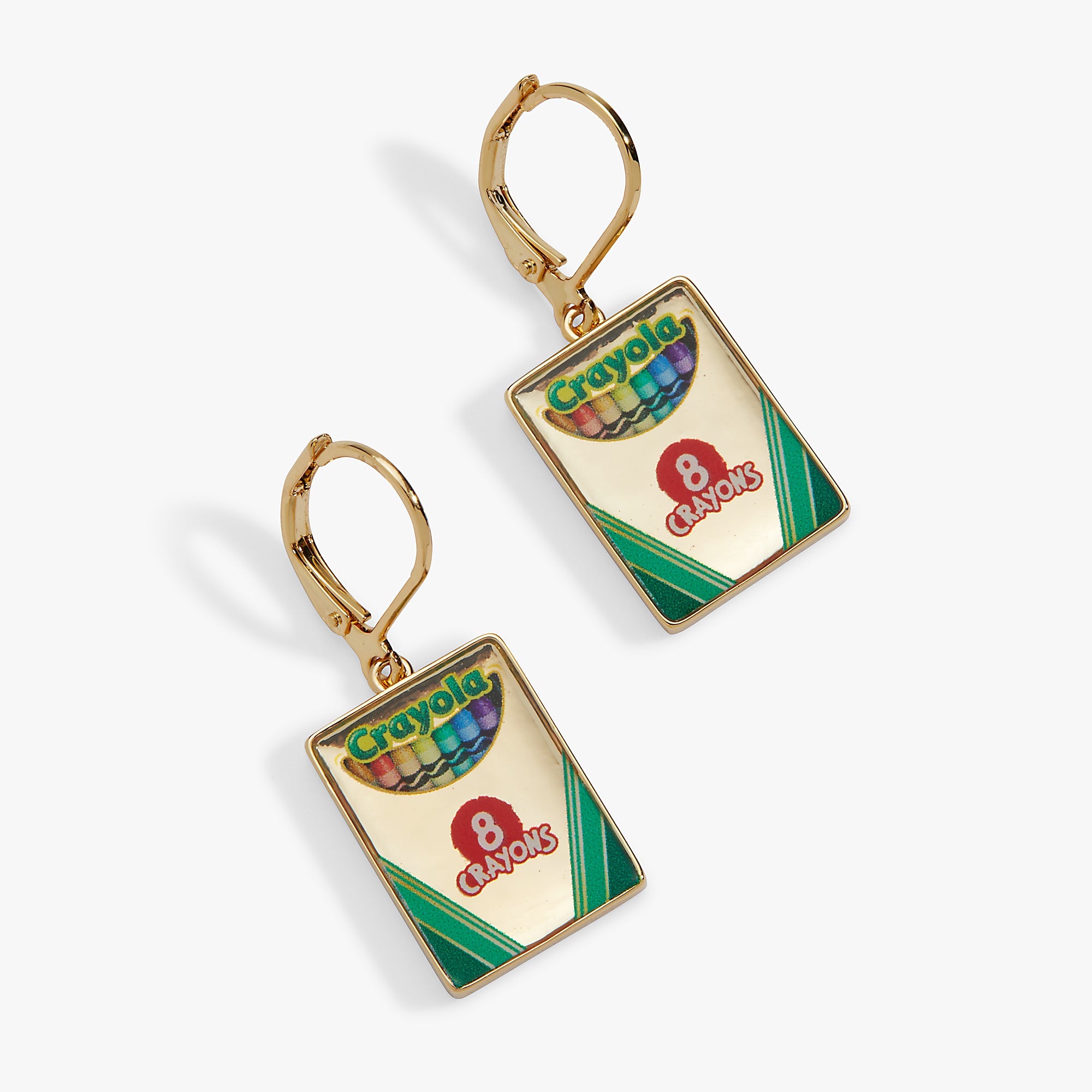 Crayola 'To Teach Is To Color A Life Forever' Crayon Box Earrings - Aaria Tees Aaria Tees