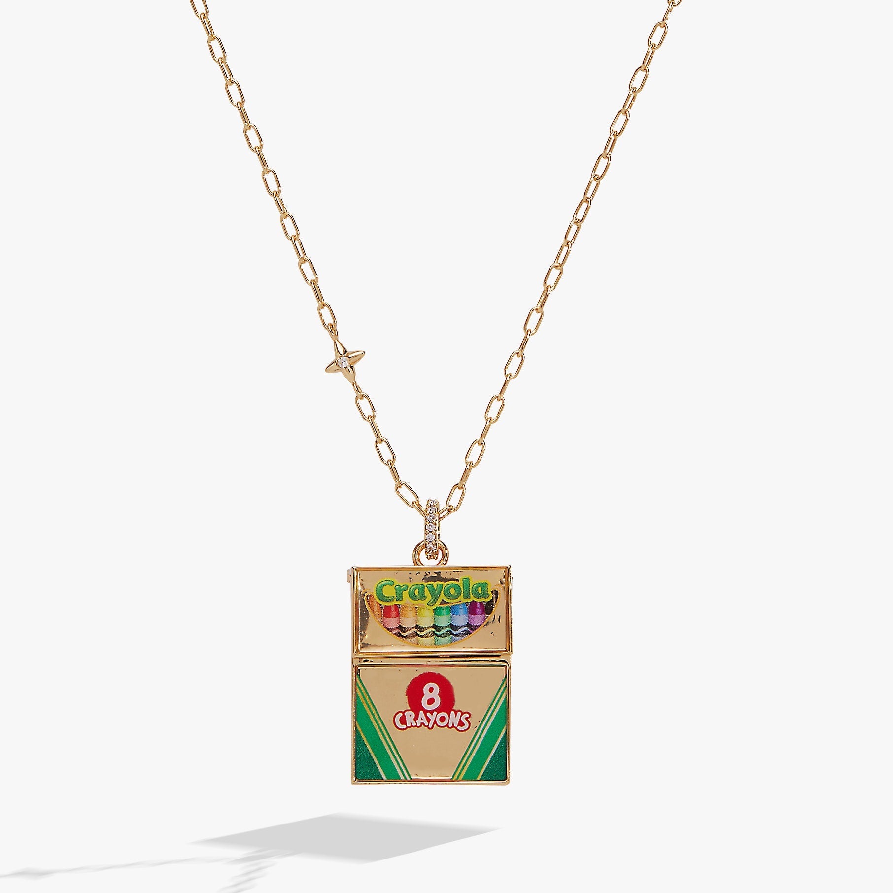 Crayola 'To Teach Is To Color A Life Forever' Crayon Box Locket - Aaria Tees Aaria Tees
