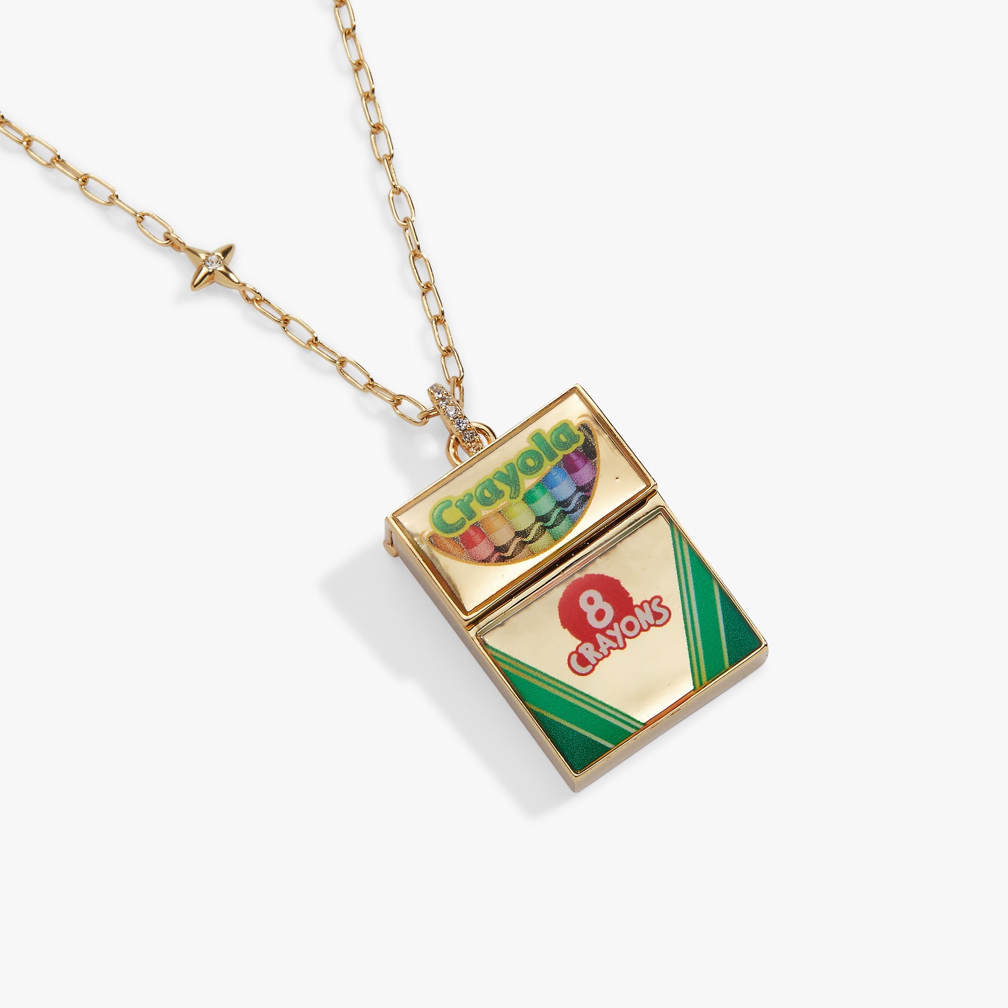 Crayola 'To Teach Is To Color A Life Forever' Crayon Box Locket - Aaria Tees Aaria Tees