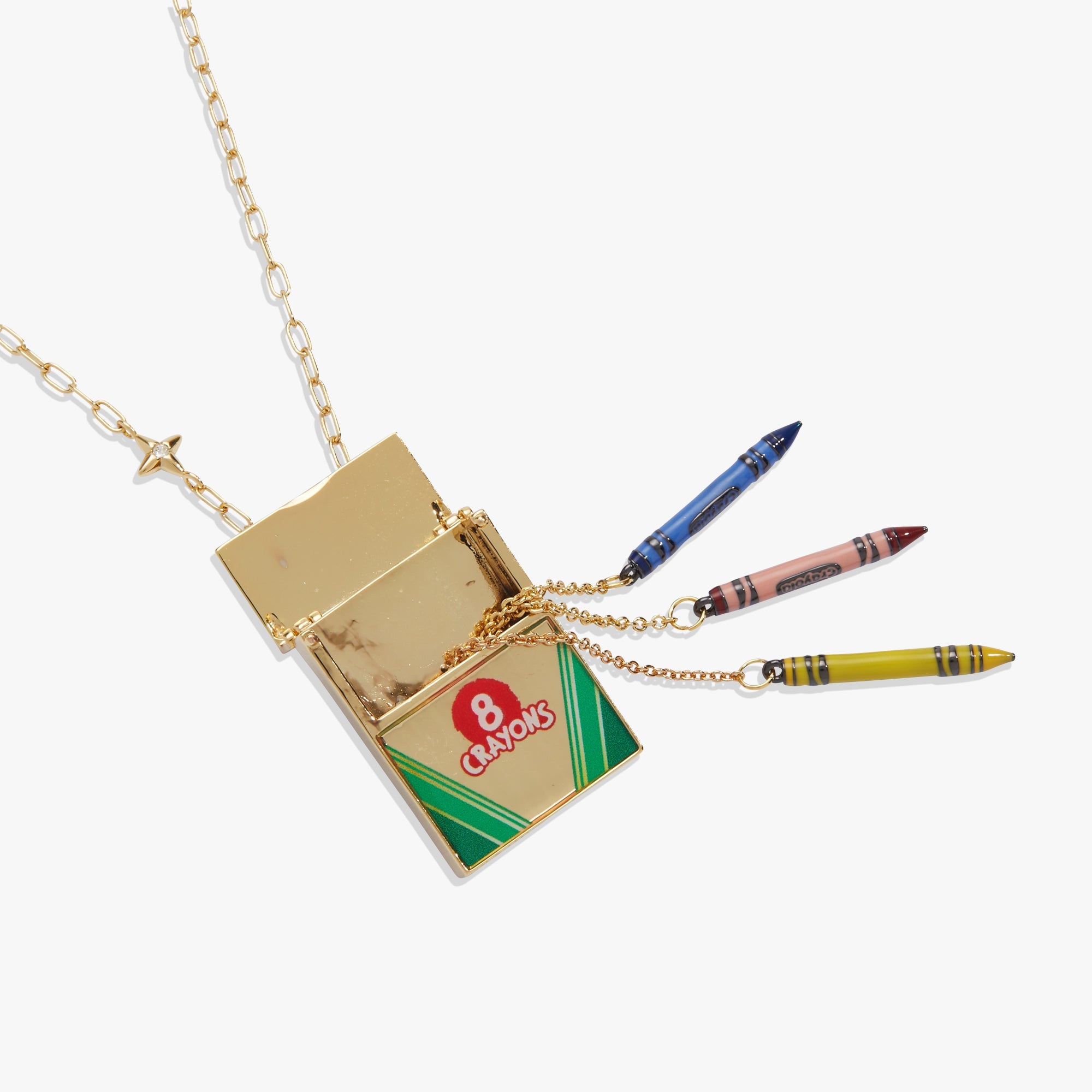 Crayola 'To Teach Is To Color A Life Forever' Crayon Box Locket - Aaria Tees Aaria Tees