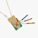 Crayola 'To Teach Is To Color A Life Forever' Crayon Box Locket - Aaria Tees Aaria Tees