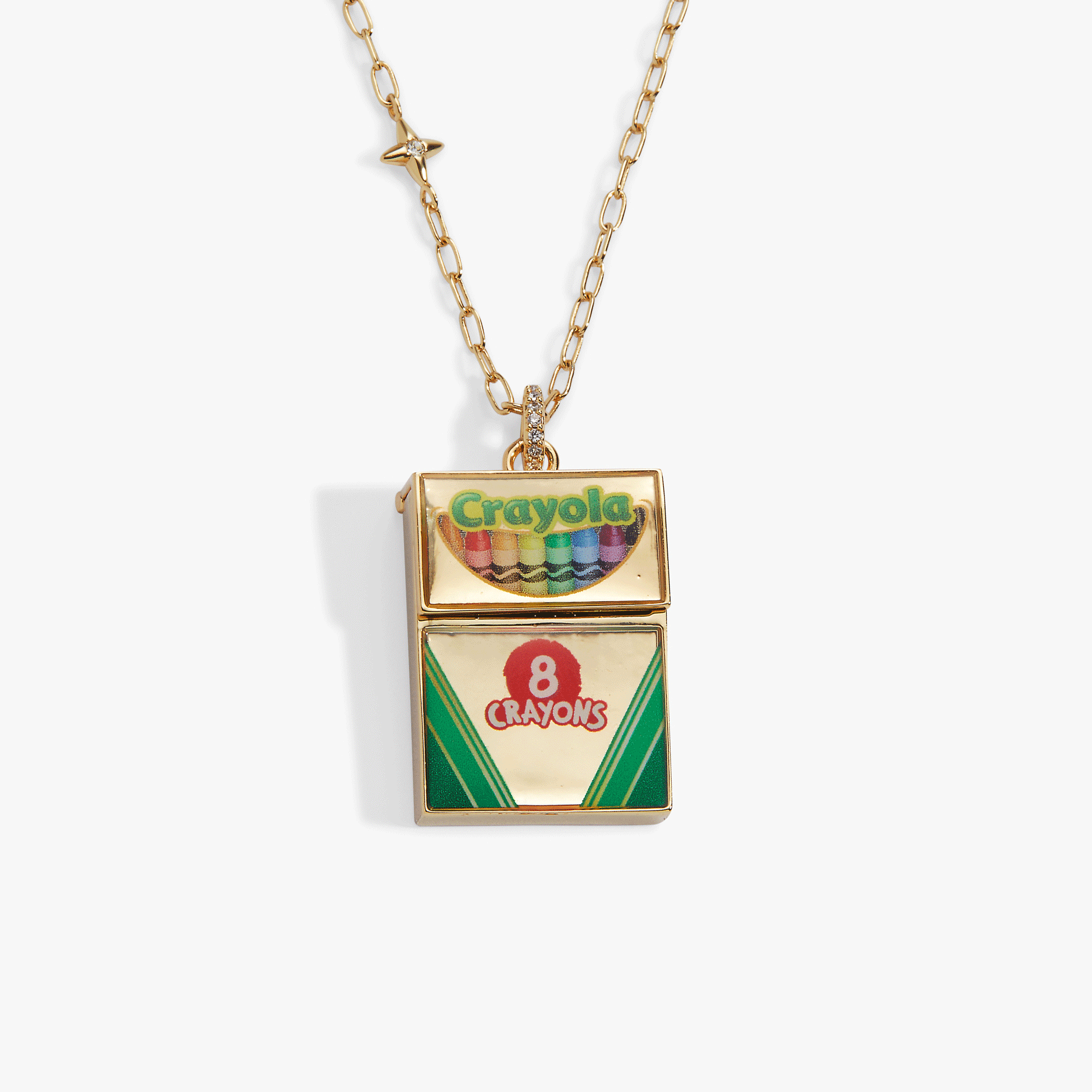 Crayola 'To Teach Is To Color A Life Forever' Crayon Box Locket - Aaria Tees Aaria Tees