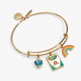 Crayola 'To Teach Is To Color A Life Forever' Multi Charm Bangle - Aaria Tees Aaria Tees