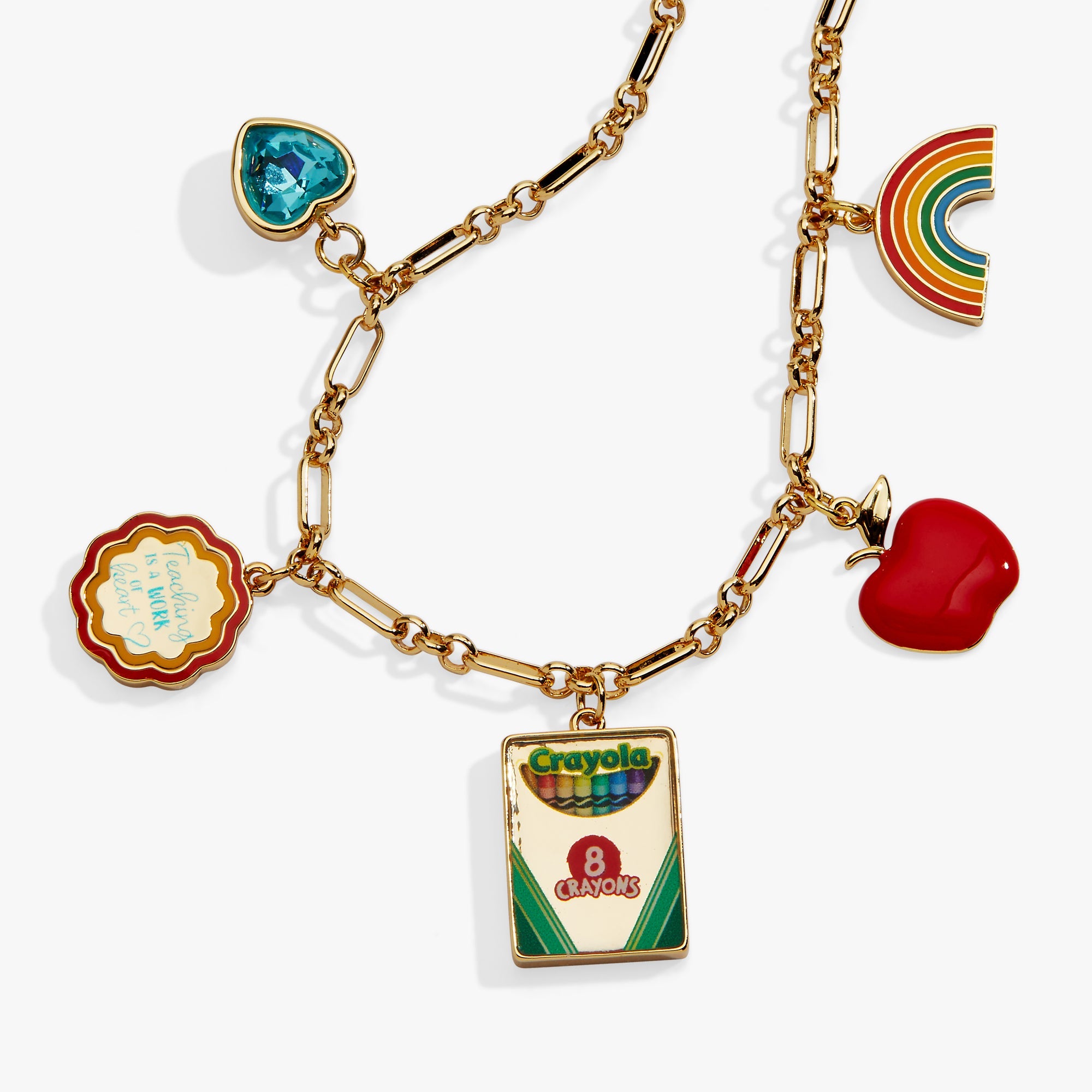 Crayola 'Teaching Is A Work Of Heart' Toggle Bracelet - Aaria Tees Aaria Tees