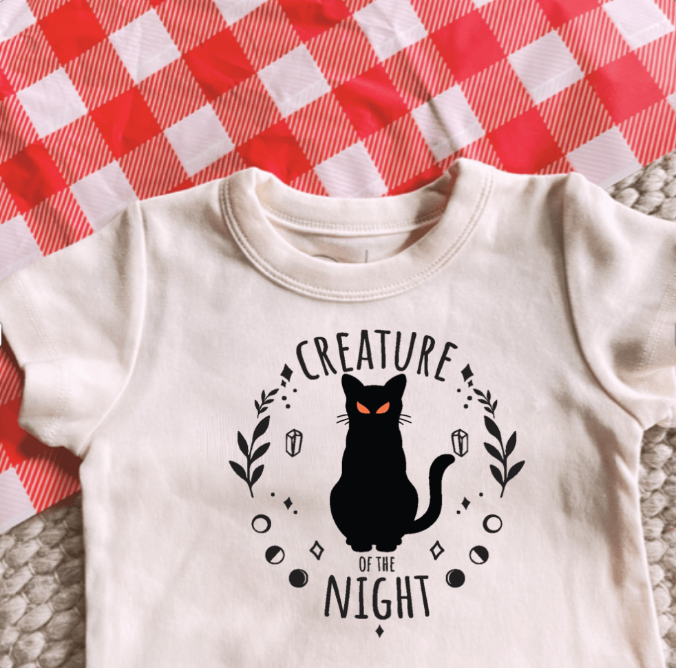 graphic bodysuit | creature of the night - Aaria Tees Aaria Tees