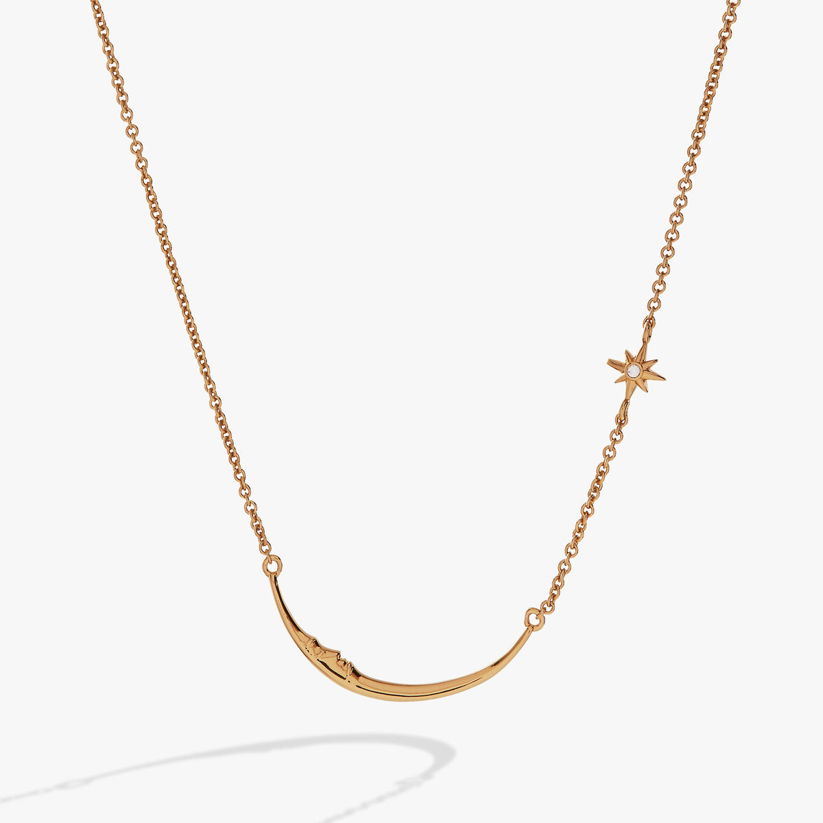 Crescent Moon Necklace - Aaria Tees