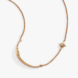 Crescent Moon Necklace - Aaria Tees Aaria Tees