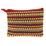 Crochet Stripe Cosmetic Bag - Aaria Tees Aaria Tees