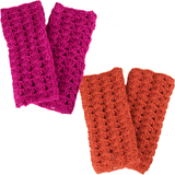 Crocheted Himalayan Fingerless Mittens - Aaria Tees Aaria Tees