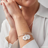 Hidden Message Cross Affirmation Bangle - Aaria Tees Aaria Tees