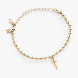 Cross Ball Chain Bracelet - Aaria Tees Aaria Tees