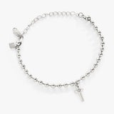 Cross Ball Chain Bracelet - Aaria Tees Aaria Tees