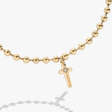Cross Ball Chain Bracelet - Aaria Tees Aaria Tees