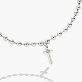 Cross Ball Chain Bracelet - Aaria Tees Aaria Tees